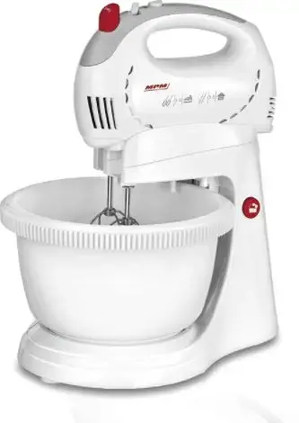 Mixer cu bol MPM MMR-16Z, 750 W, 3.4 L, 5 Trepte de viteza + Turbo (Alb)