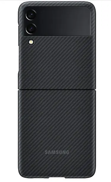 Protectie spate Samsung EF-XF711SBEGWW pentru Samsung Galaxy Z Flip 3 5G (Negru)
