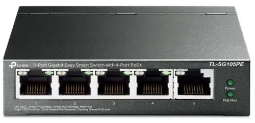 Switch TP-LINK TL-SG105PE, Gigabit, 5 Porturi, PoE+