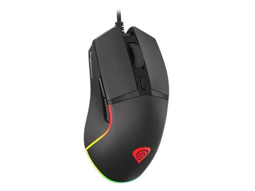 Mouse Gaming Genesis Krypton 220, iluminare RGB, USB (Negru)