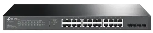 Switch TP-LINK TL-SG3428MP, 24 Porturi, Gigabit, PoE (Negru)