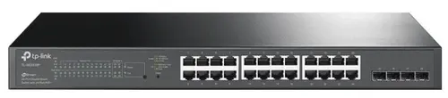 Switch TP-LINK TL-SG3428MP, 24 Porturi, Gigabit, PoE (Negru)