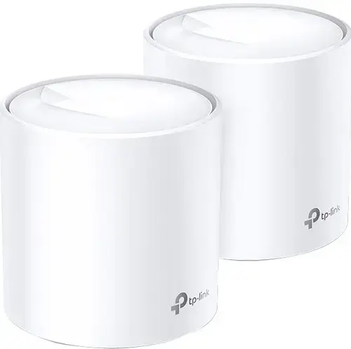 Router Wireless Mesh TP-Link Deco X60, Gigabit, Dual Band, 3000 Mbps, 2 Pack (Alb)