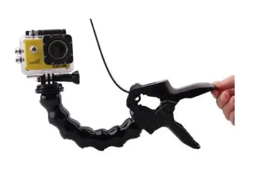 Monopied Articulat SJCAM Alligator Clip, 19 cm