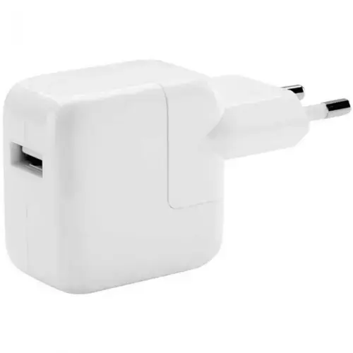 Incarcator retea Apple MGN03ZM/A, 12W, 1 x USB, dedicat pentru iPad (Alb)