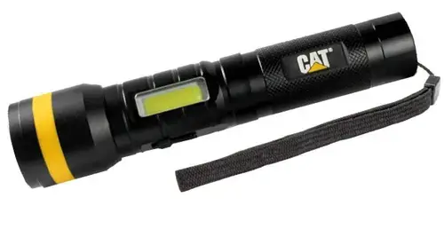 Lanterna reincarcabila CAT CT6315, 1200 Lumeni, 100 m (Negru/Galben)