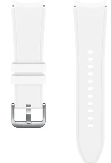 Curea de schimb Samsung Ridge Sport ET-SFR88SWEGEU pentru Samsung Galaxy Watch 4/ 4 Classic, S/M (Alb)