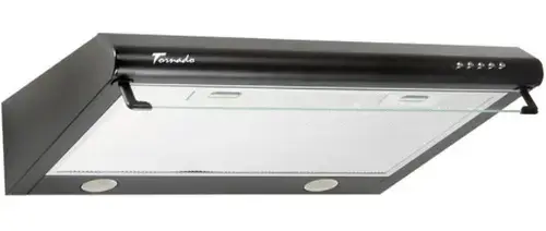 Hota traditionala Tornado Bona 20 (50), 2 Motoare, 560 m3/h, Filtru anti-grasimi, Clasa D, 50 cm (Negru)
