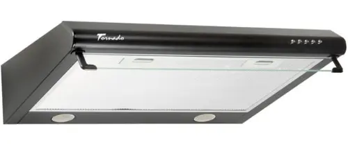 Hota traditionala Tornado Bona 20 (50), 2 Motoare, 560 m3/h, Filtru anti-grasimi, Clasa D, 50 cm (Negru)
