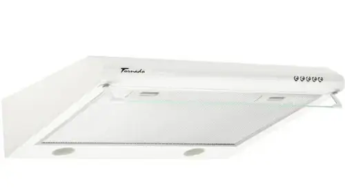 Hota traditionala Tornado Bona 20 (50), 2 Motoare, 560 m3/h, Filtru anti-grasimi, Clasa D, 50 cm (Alb)