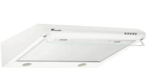 Hota traditionala Tornado Bona 20 (50), 2 Motoare, 560 m3/h, Filtru anti-grasimi, Clasa D, 50 cm (Alb)