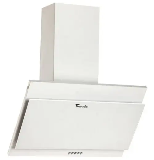 Hota decorativa Tornado Sigma 700 (50), 1 Motor, 700 m3/h, Filtru anti-grasimi, Clasa D, 50 cm (Alb)