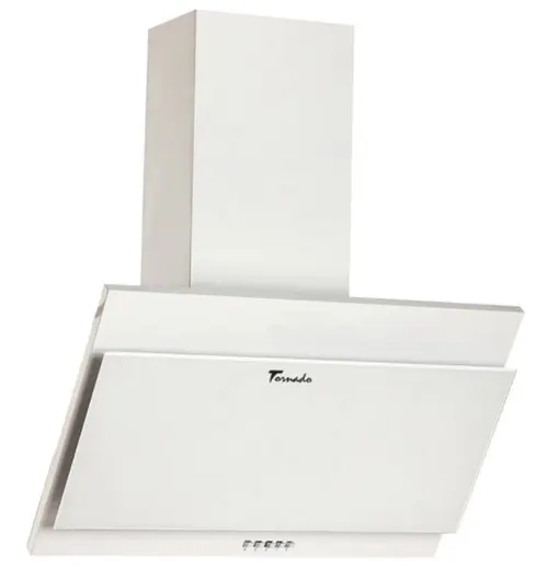 Hota decorativa Tornado Sigma 700 (50), 1 Motor, 700 m3/h, Filtru anti-grasimi, Clasa D, 50 cm (Alb)