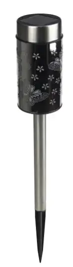 Lampa solara FLINK FK-LS-027, 1 LED RGB, Efecte luminoase (Negru)