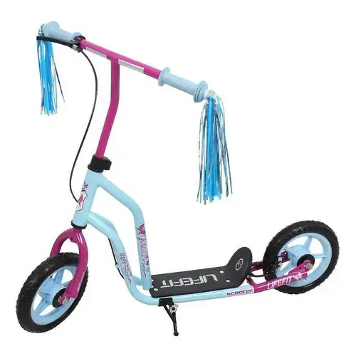 Trotineta Lifefit Youth, roti 10inch, cadru otel (Albastru/Violet)