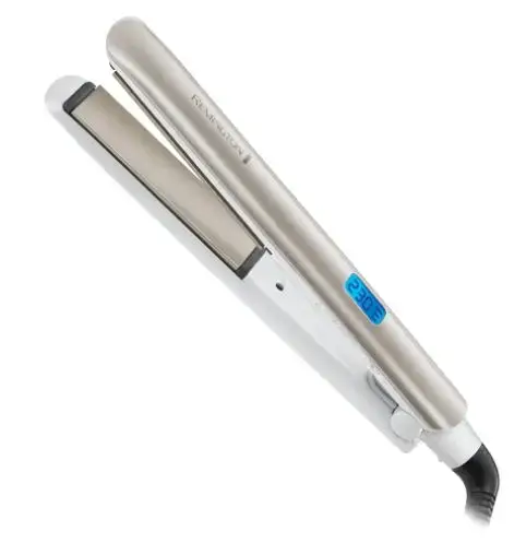 Placa de indreptat parul Remington Hydraluxe S8901, Setare Hydracare, Generator de ioni (Alb/Bej)
