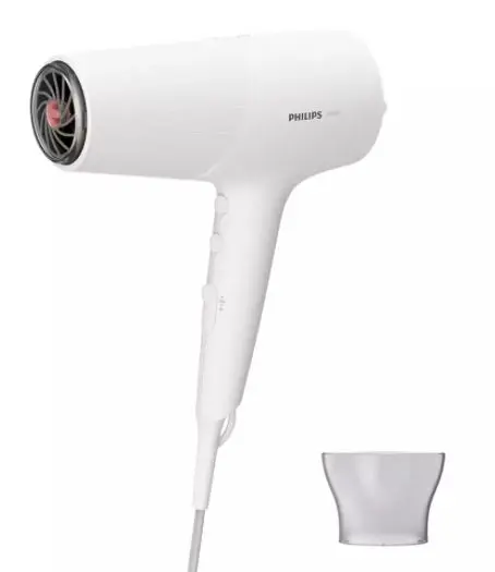Uscător de par Philips 5000 BHD500/00, 2100 W, 6 viteze, 3 setari de temperatura, Tehnologie Thermoshield (Alb)