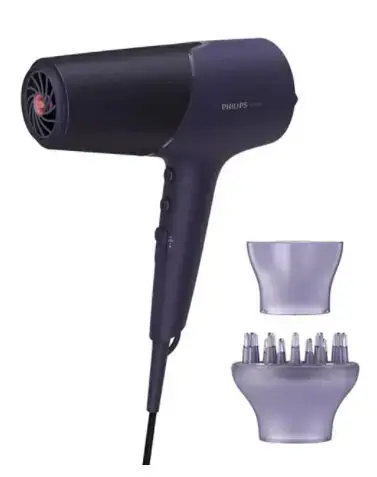 Uscator de par PHILIPS Seria 5000 BHD514/00, 2300 W, 2 viteze, 3 trepte de caldura, Tehnologie ThermoShield (Mov)
