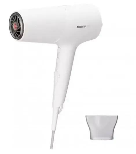 Uscator de par PHILIPS 5000 Series BHD501/00, 2100 W, 2 viteze, 3 trepte temperatura (Alb)
