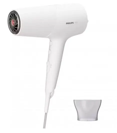 Uscator de par PHILIPS 5000 Series BHD501/00, 2100 W, 2 viteze, 3 trepte temperatura (Alb)