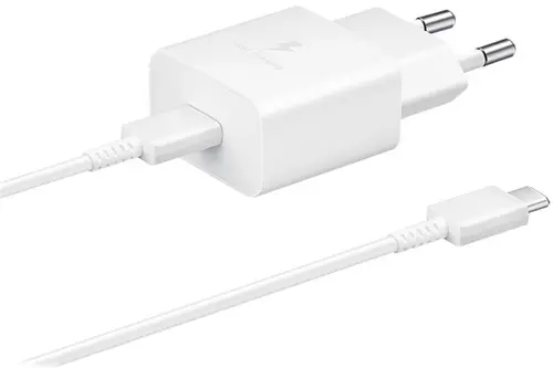 Incarcator Retea Samsung EP-T1510XWEGEU, Quick Charge, USB Tip-C, Cablu 1m, 15W (Alb)