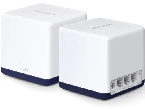 System Mesh Wi-Fi Mercusys Halo HALO H50G(2-PACK), AC1900, Gigabit, Dual Band (Alb)