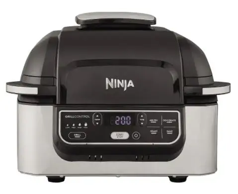 Friteuza cu aer cald Ninja AG301EU, 1750 W, 5.7 L, 5 functii de gatit customizabile (Negru/Gri)