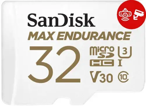 Card de memorie Sandisk MAX Endurance  microSDHC, 32GB, Clasa 10, UHS-I U3 + Adaptor SD