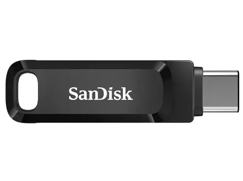 Stick USB SanDisk Ultra Dual Drive Go, 128GB, USB 3.0, USB Type-C (Negru)