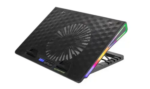 Cooler Laptop ESPERANZA Alize, 17inch, iluminare RGB (Negru)