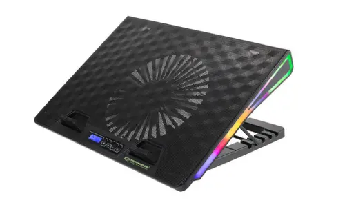 Cooler Laptop ESPERANZA Alize, 17inch, iluminare RGB (Negru)