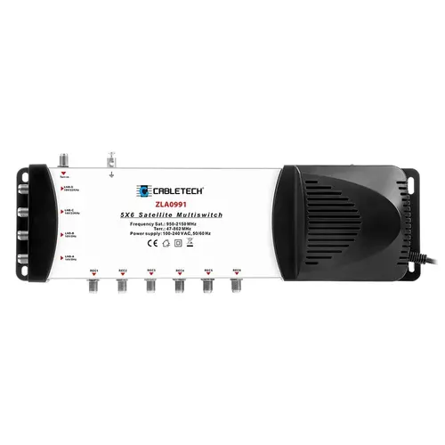 Multiswitch 4 SAT + TV IN 6 iesiri Cabletech