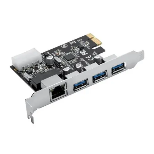 Adaptor  Orico PNU-3A1R, PCI-Express - 3 x USB 3.0/LAN
