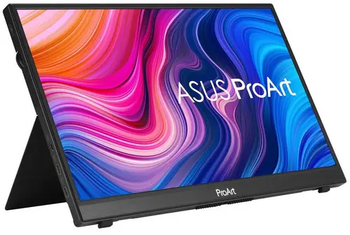 Monitor Portabil IPS LED Asus ProArt 14inch PA148CTV, Full HD (1920x1080), microHDMI, USB Type-C, Touchscreen, Boxe, Pivot (Negru)