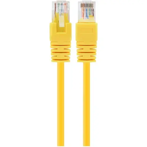 Cablu UTP GEMBIRD Cat6, cupru-aluminiu, 2 m, galben, AWG26, PP6U-2M/Y
