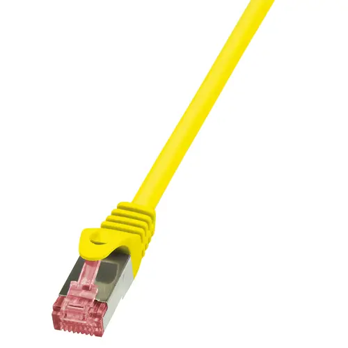 Cablu S/FTP LOGILINK Cat6, LSZH, cupru, 5 m, galben, AWG27, dublu ecranat CQ2077S