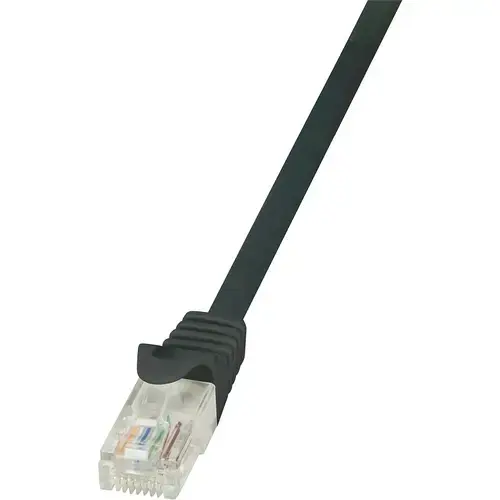 Cablu UTP LOGILINK Cat5e, cupru-aluminiu, 1.5 m, negru, AWG26, CP1043U