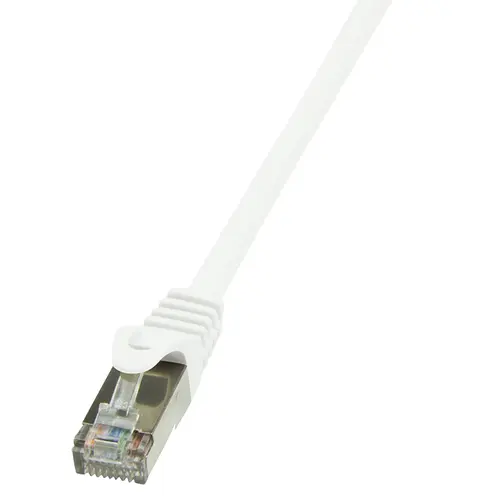 Cablu FTP LOGILINK Cat6, cupru-aluminiu, 0.25 m, alb, AWG26, ecranat CP2011S