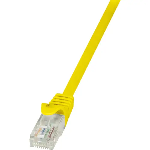 Cablu UTP LOGILINK Cat5e, cupru-aluminiu, 1.5 m, galben, AWG26, CP1047U