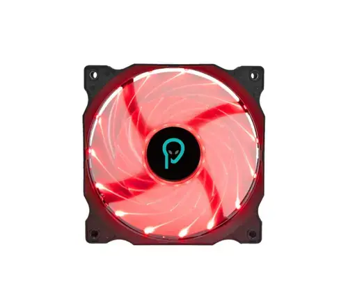 Ventilator Spacer PC 120x120x25 mm SPFC-120-4P-RD, rulment hydraulic, 74 CFM, conector 4-pin, led rosu