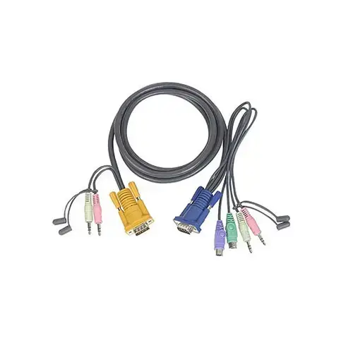 Cablu PS/2 Kvm 3in1Cu SPHD si Audio 1.8M, ATEN 2L-5302P