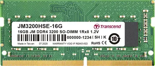 Memorie laptop Transcend 16GB DDR4, 3200MHz, CL22, 1.2v