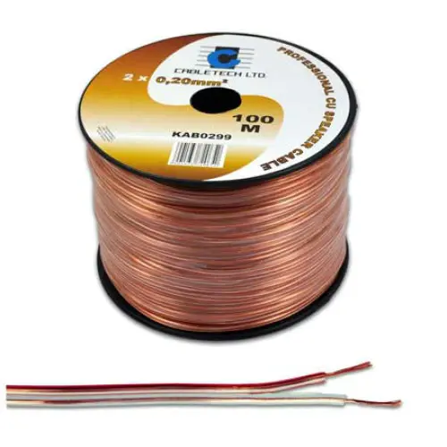 Cablu difuzor 6.0mm CU transparent 100 m