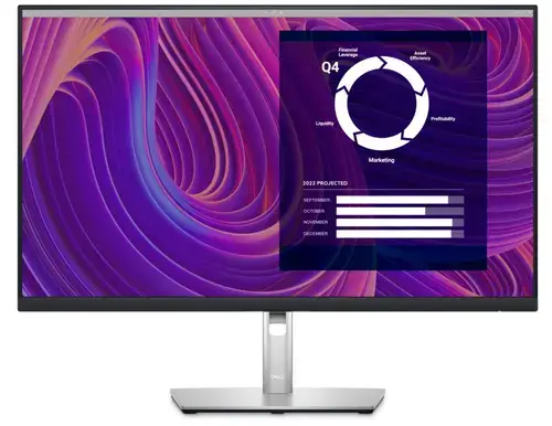 Monitor IPS LED Dell 27inch P2723D, QHD (2560x1440), HDMI, DisplayPort, Pivot (Negru/Argintiu)