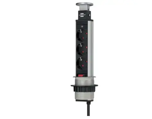 Priza multi.retractab.tower 3P 2M