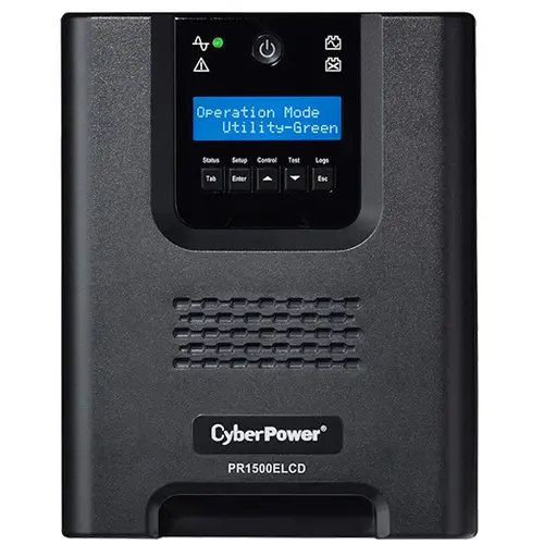 UPS Cyber Power PR1500ELCD, Mini tower, 1500 VA, 1350 W, AVR, LCD Display, USB