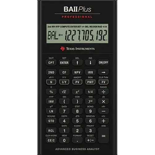 Calculator financiar Texas Intruments BAII Plus Professional