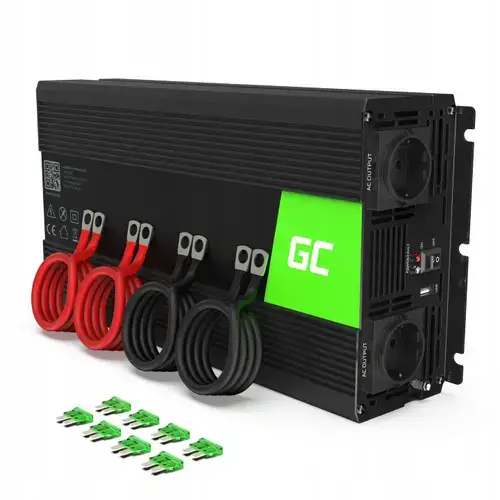 Invertor de tensiune 3000W/6000W 24V la 230V Volt USB DC AC Unda sinusoidala pura Green Cell