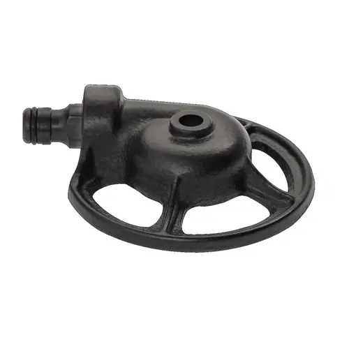 Aspersor universal stationar rotund Fiskars 1023663, corp din metal, rezistent la rugina