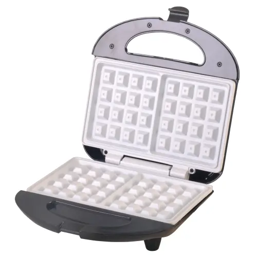 Aparat de preparat waffle/ vafe Camry CR 3019, 700 w, placi ceramice, Negru